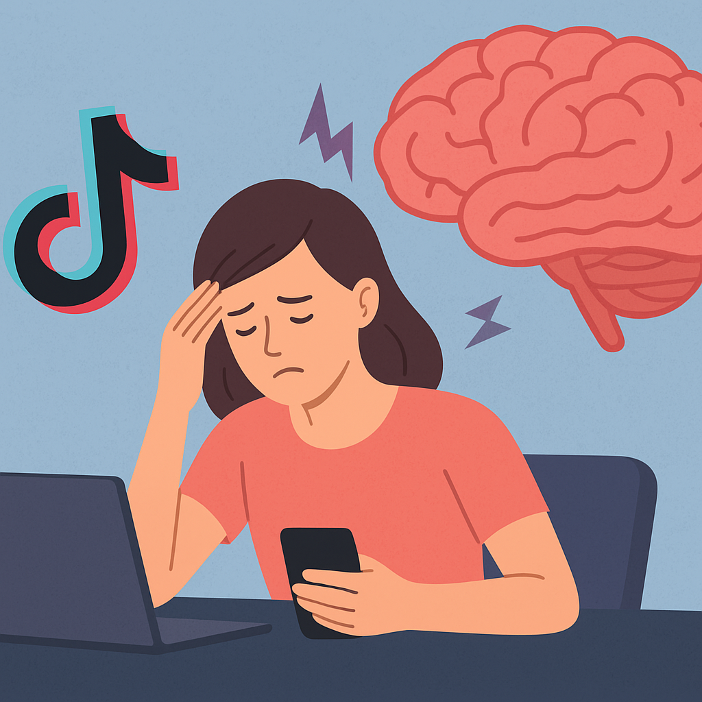 TikTok brain effect on focus and productavity