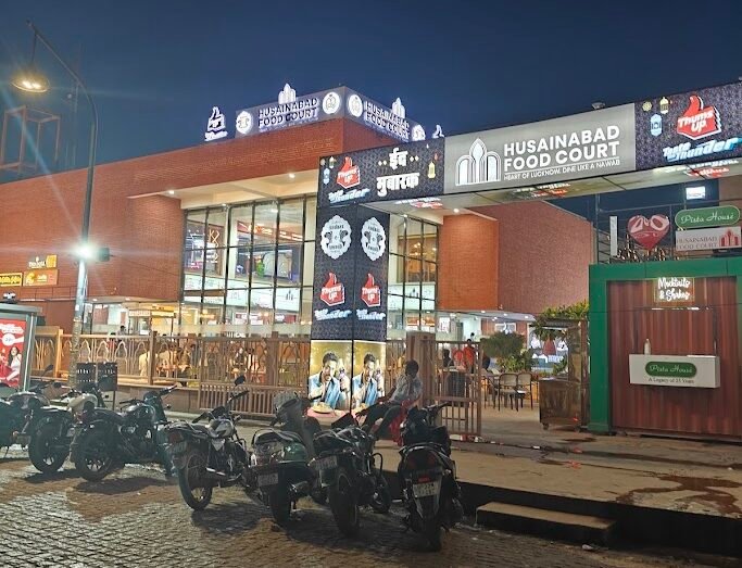 Food court exterior beside Ghanta Ghar Old Husainabad Lucknow edited