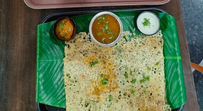 Crispy Masala Dosa served at Wings restaurant Husainabad Lucknow