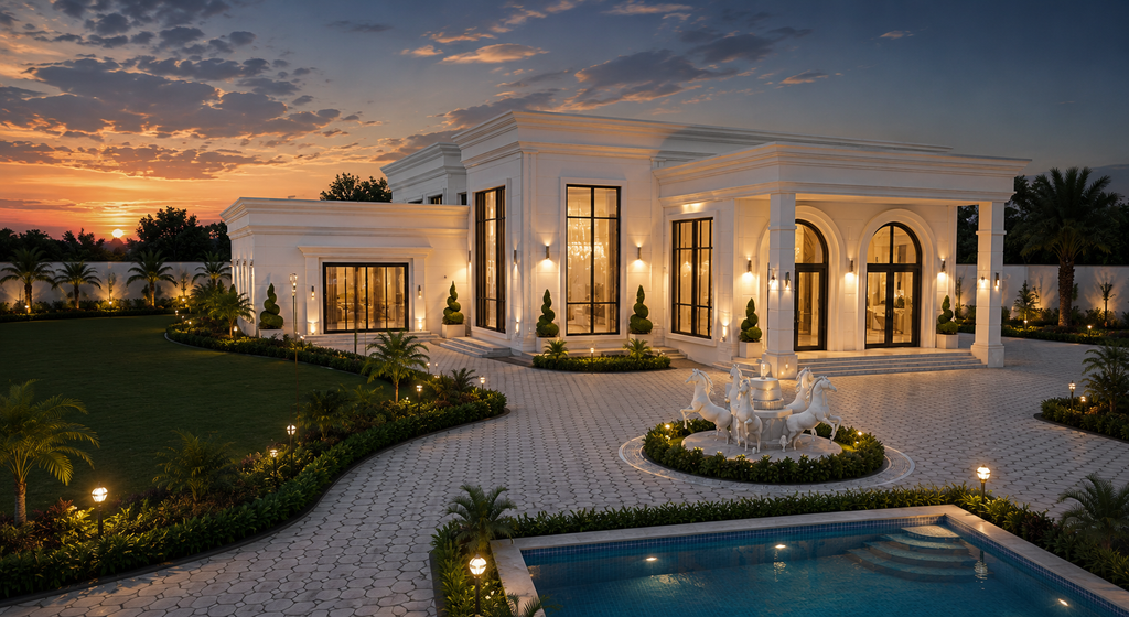 Farmhouse for Sale in Lucknow: The Villagio Unveils Luxury Managed Farmland Near Mohanlalganj 5 Luxury 1 lakh sq ft clubhouse and swimming pool at The Villagio Farmhouse Lucknow
